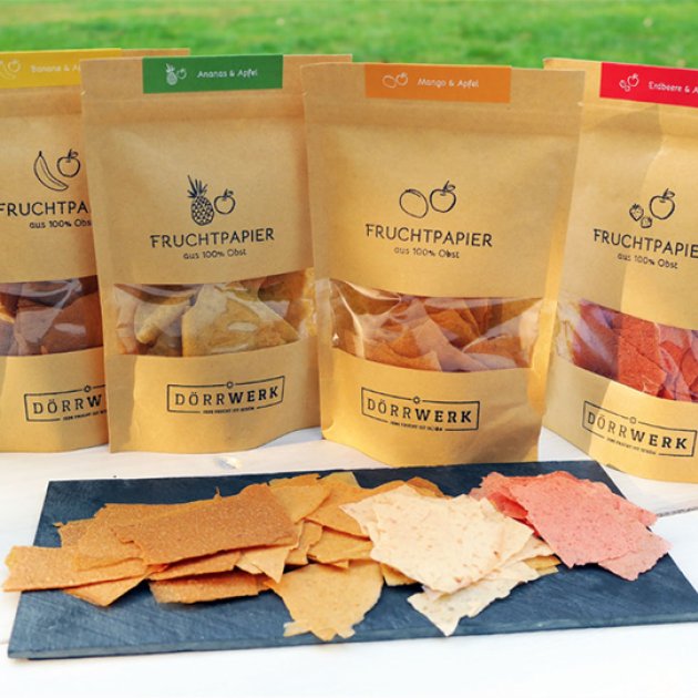 Fruchtpapier, Dörrwerk Fruchtpapier, Dörrwerk
