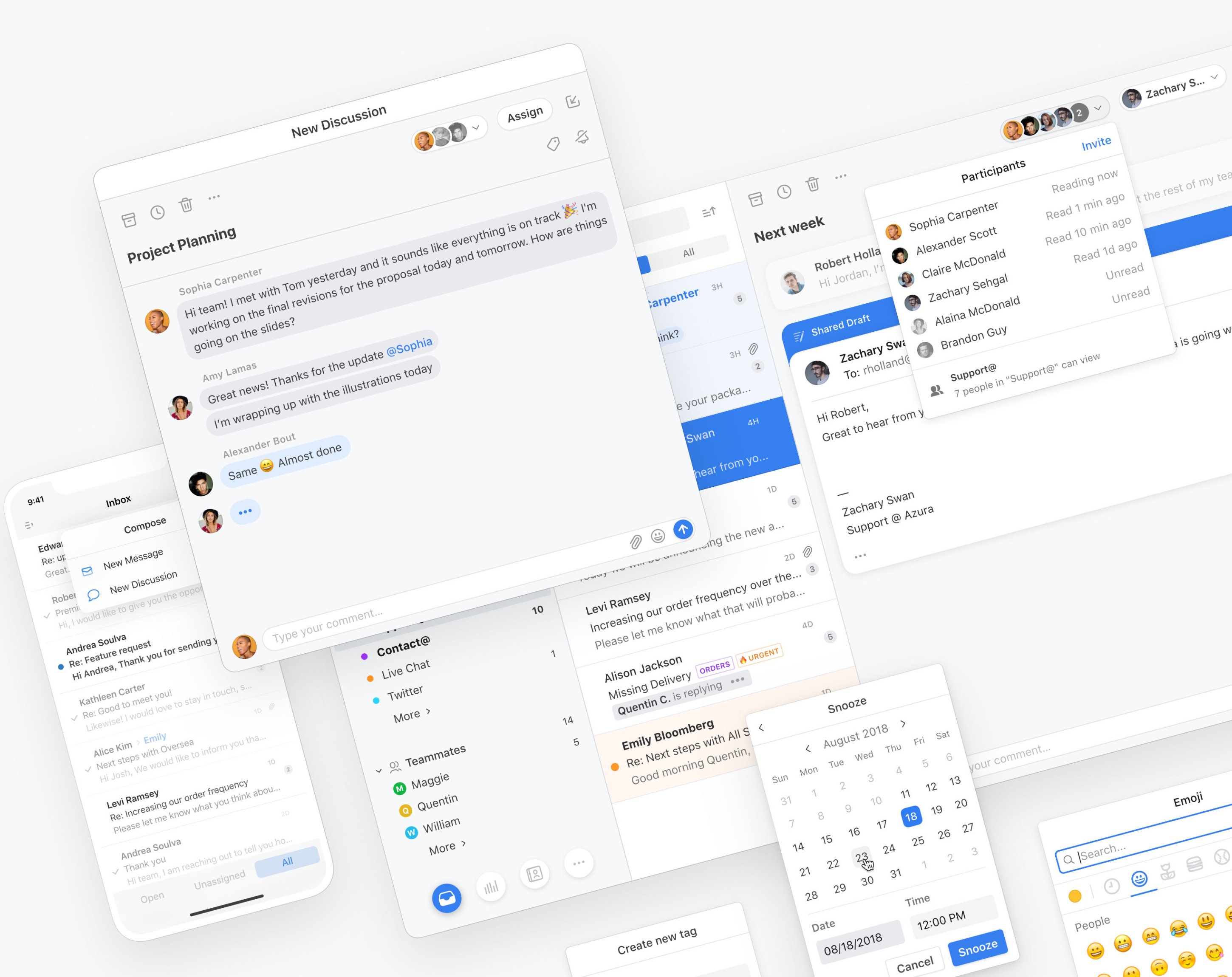 Email (aber wie aus der Zukunft), Front Email (aber wie aus der Zukunft), Front